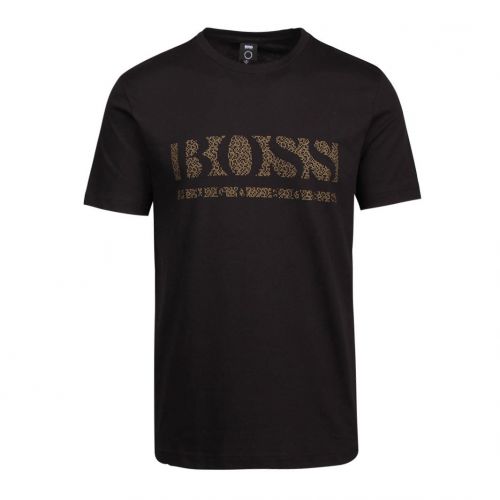 Athleisure Mens Black Tee Pixel 1 S/s T Shirt 93351 by BOSS from Hurleys