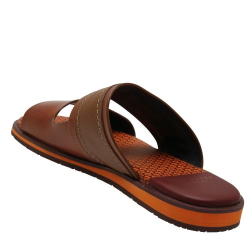 Mens Tan Farlex Leather Sandals 59857 by Ted Baker from Hurleys