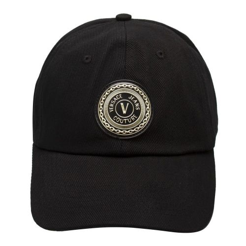 Mens Black Emblem Canvas Cap 92094 by Versace Jeans Couture from Hurleys