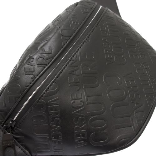 Mens Black Embossed Logo Bum Bag 49814 by Versace Jeans Couture from Hurleys