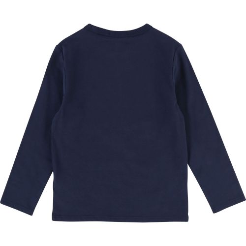 Boys Navy Branded Logo L/s T Shirt 28536 by Marc Jacobs from Hurleys