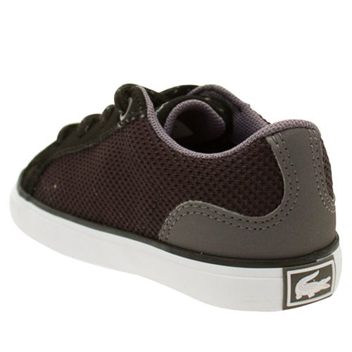 Infant Black & Dark Grey Lerond Trainers (4-9) 14321 by Lacoste from Hurleys