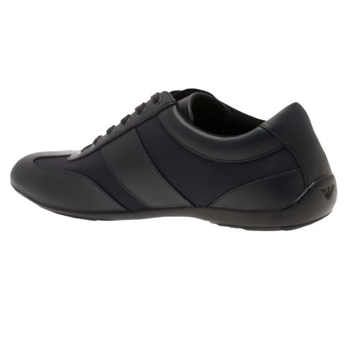 Mens Navy Logo Slim Trainers 29192 by Emporio Armani from Hurleys