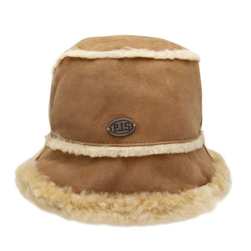 Girls Natural Shearling Bucket Hat 90128 by Parajumpers from Hurleys