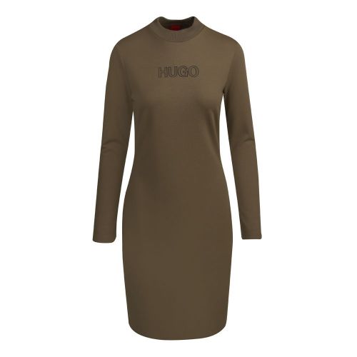 Womens Khaki Dassy Jersey Dress 84019 by HUGO from Hurleys