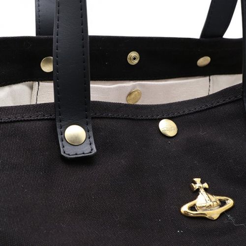 Womens Black Utility Canvas Shopper bag 103970 by Vivienne Westwood from Hurleys