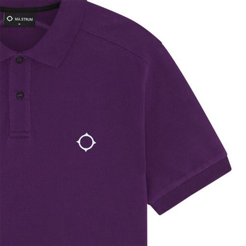 Mens Blackberry Pique S/s Polo Shirt 103079 by MA.STRUM from Hurleys
