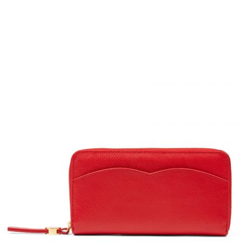 Womens Red Cupids Bow Continental Purse 11837 by Lulu Guinness from Hurleys