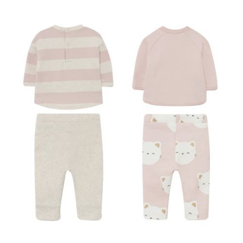 Baby Dusty Pink Kitten 4 Piece Set 95127 by Mayoral from Hurleys