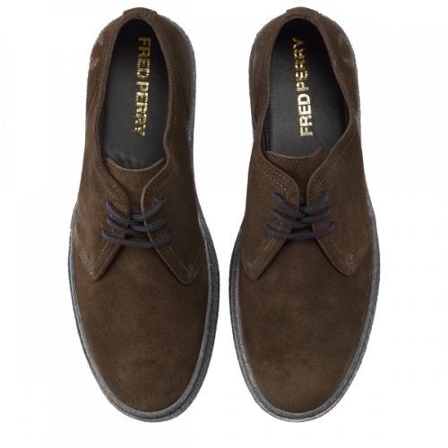 Fred Perry Shoes Mens Tobacco Linden Suede Shoes