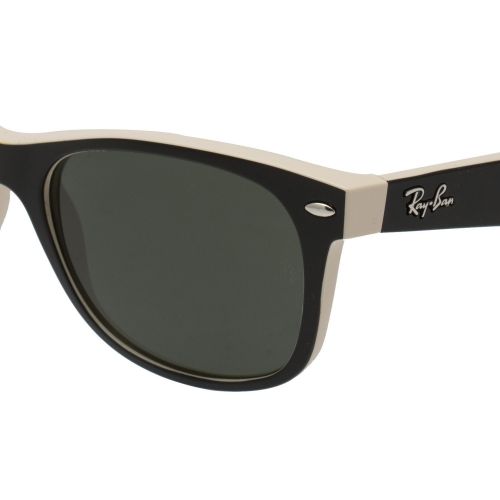 Top Black On Beige RB2132 New Wayfarer Sunglasses 49475 by Ray-Ban from Hurleys