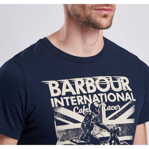 Mens Navy Cruise S/s T Shirt 12282 by Barbour International from Hurleys