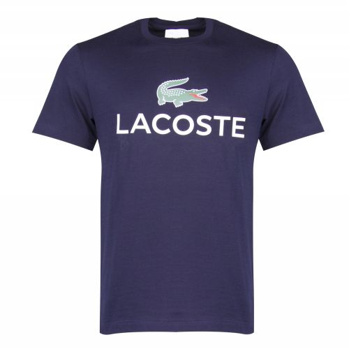 Mens Navy Big Logo S/s T Shirt 31037 by Lacoste from Hurleys