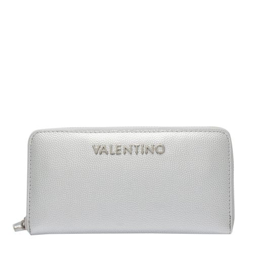 Womens Silver Grain Divina Zip Around Purse 53771 by Valentino from Hurleys