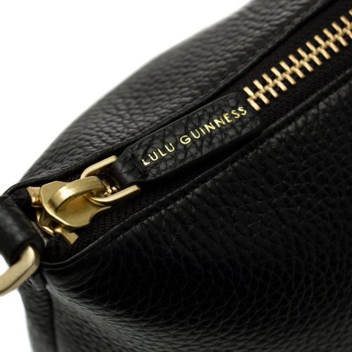 Womens Black Frances Leather Medium Tote Bag 49385 by Lulu Guinness from Hurleys