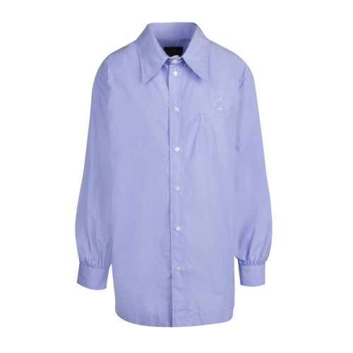 Vivienne Westwood Anglomania Womens Blue Utility Logo Shirt 75305 by Vivienne Westwood from Hurleys