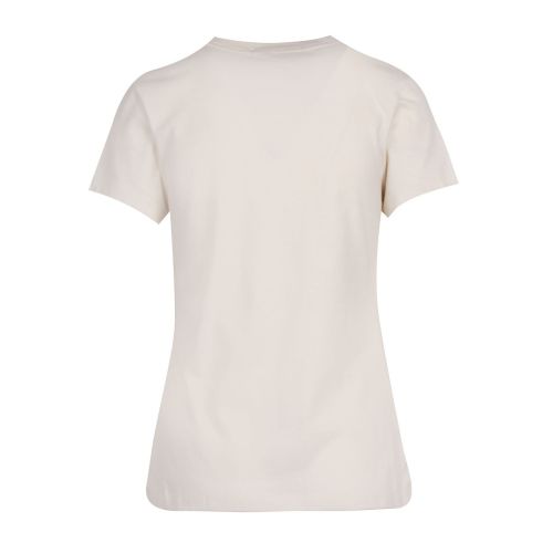 Womens Soft Cream Institutional Logo Slim Fit S/s T Shirt 78084 by Calvin Klein from Hurleys