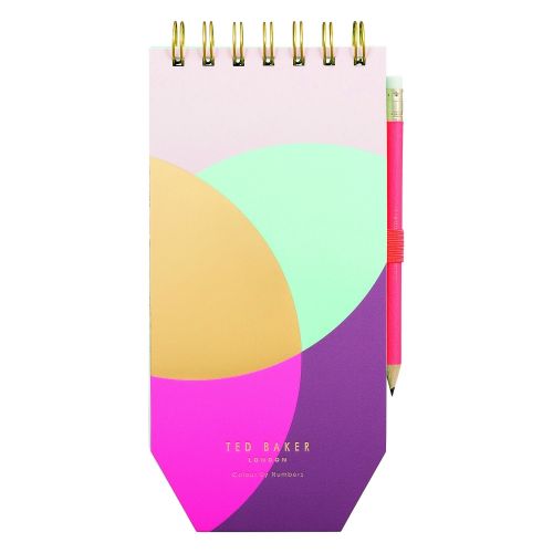 Womens Gold Spiral Bound Jotter With Pencil 41981 by Ted Baker from Hurleys