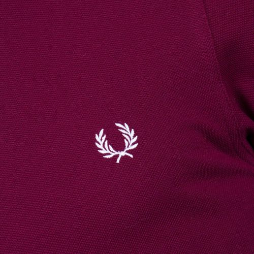 Mens Rosewood Tramline Tipped S/s Polo Shirt 14785 by Fred Perry from Hurleys