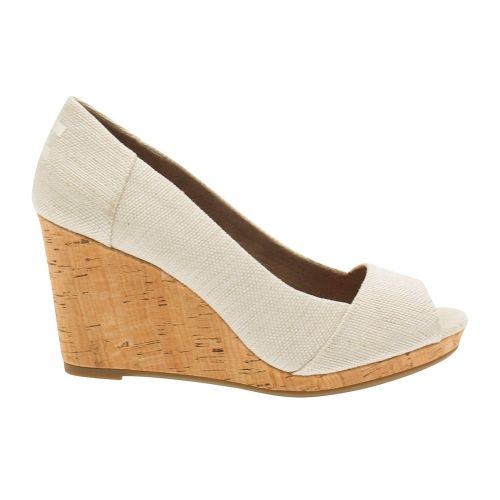 Womens Natural Yarn Dye Wedges 8624 by Toms from Hurleys