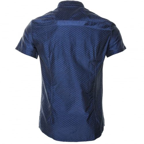 Mens Blue Spot S/s Shirt 27258 by Armani Jeans from Hurleys