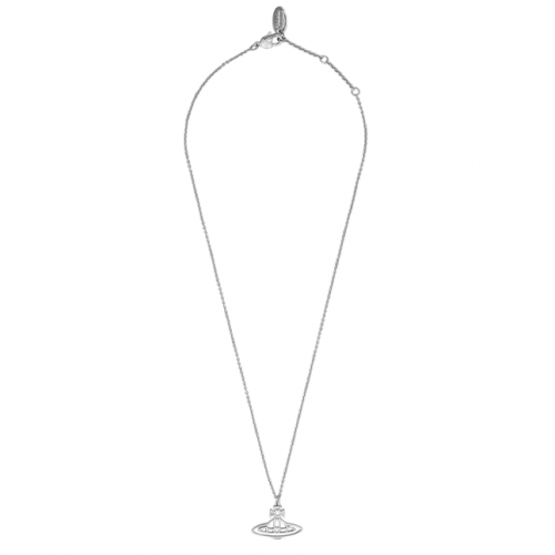 Vivienne Westwood Necklace Silver Pendant Womens Silver Thin Lines Flat ...