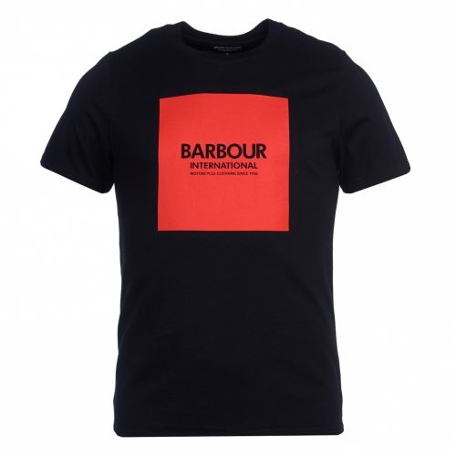 Mens Black Block Logo S/s T Shirt 56357 by Barbour International from Hurleys