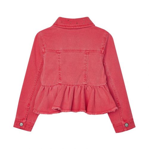 Girls Coral Twill Ruffle Jacket 82124 by Mayoral from Hurleys