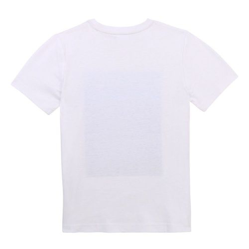 Boys White Gradient Graphic S/s T Shirt 84561 by BOSS from Hurleys