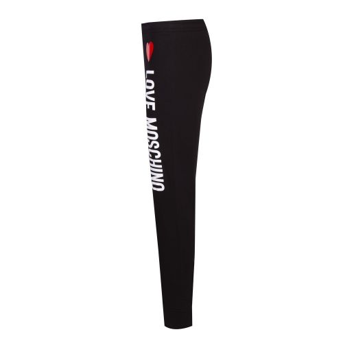 Womens Black Logo Leg Sweat Pants 53129 by Love Moschino from Hurleys