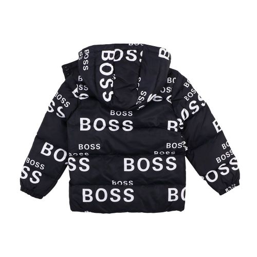 Boys All Over Print Padded Jacket 98741 by BOSS from Hurleys