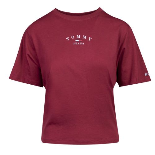 Womens Cranberry Crush Classic Essential Logo S/s T Shirt 101643 by Tommy Jeans from Hurleys