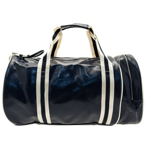 Mens Navy & Ecru Classic Barrel Bag 60184 by Fred Perry from Hurleys
