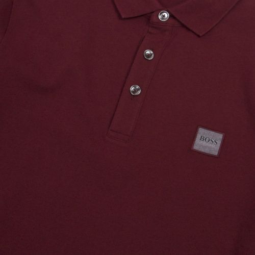 Casual Mens Burgundy Passenger Slim Fit S/s Polo Shirt 51575 by BOSS from Hurleys