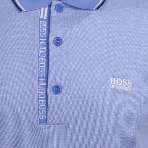 Athleisure Mens Sky Blue Paule 4 Slim Fit S/s Polo Shirt 88179 by BOSS from Hurleys