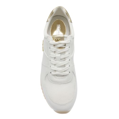 Womens White/Gold Allie Wrap Trainers 74987 by Michael Kors from Hurleys