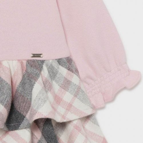 Infant Rose Plaid Skirt Dress 91518 by Mayoral from Hurleys