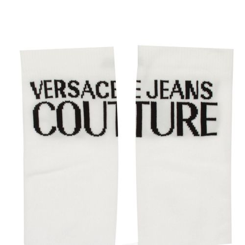 Mens White Branded Sports Socks 80707 by Versace Jeans Couture from Hurleys