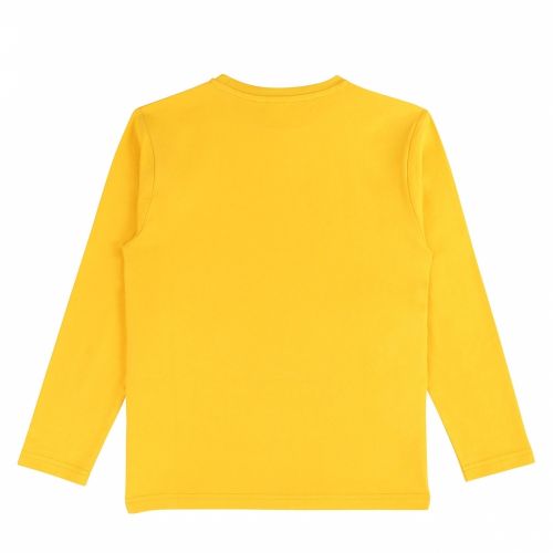 Boys Yellow Layered Logo L/s T Shirt 45610 by BOSS from Hurleys