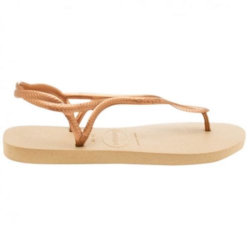 Womens Rose Gold Luna Flip Flops 22451 by Havaianas from Hurleys