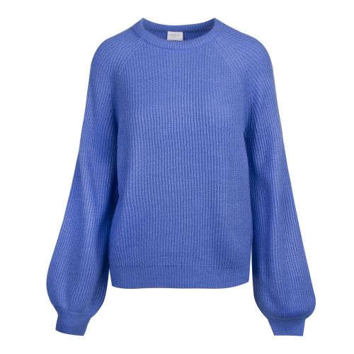 Womens Ultramarine South Vioa Textured Knitted Top 43431 by Vila from Hurleys