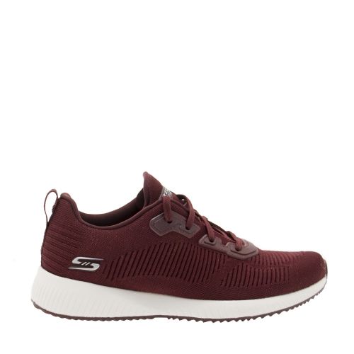 Womens Burgundy Bobs Squad Total Glam Trainers 31752 by Skechers from Hurleys
