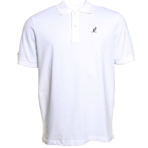 Mens White Chest Logo S/S Polo Shirt 52010 by Australian from Hurleys