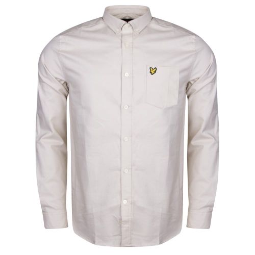 Mens Stone Oxford L/s Shirt 24201 by Lyle & Scott from Hurleys