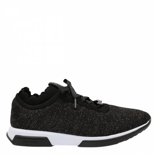 Womens Black Glitter Lyara Trainers 41022 by Ted Baker from Hurleys