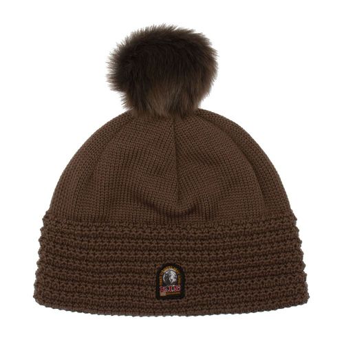 Girls Brown Ivy Knitted Beanie 90100 by Parajumpers from Hurleys