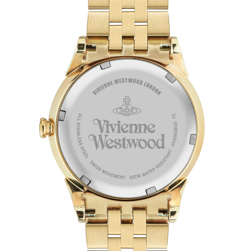 Womens Gold/Black The Wallace Bracelet Watch 80033 by Vivienne Westwood from Hurleys