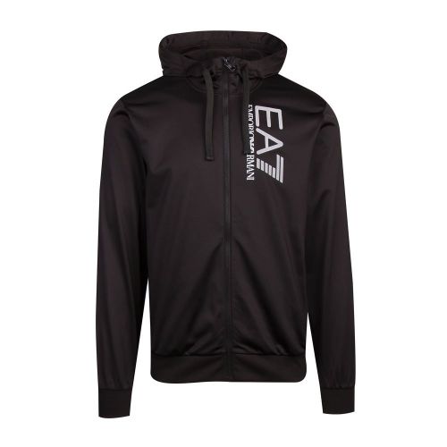 Mens Black Visibility Poly Hooded Zip Through Tracksuit 86325 by EA7 from Hurleys