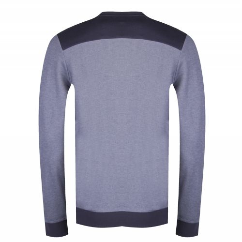 Mens Navy Branded Poly Mix Crew Neck Sweat Top 31913 by BOSS from Hurleys