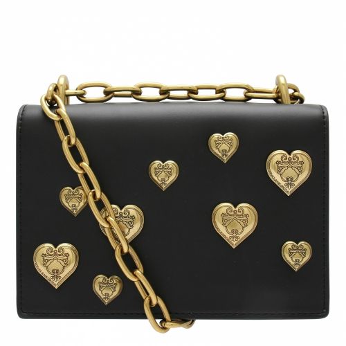 Womens Black Metal Heart Small Crossbody Bag 55167 by Versace Jeans Couture from Hurleys